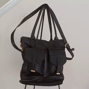 Erica Anenberg Leather Crossbody Messenger Shoulder Bag Tote
